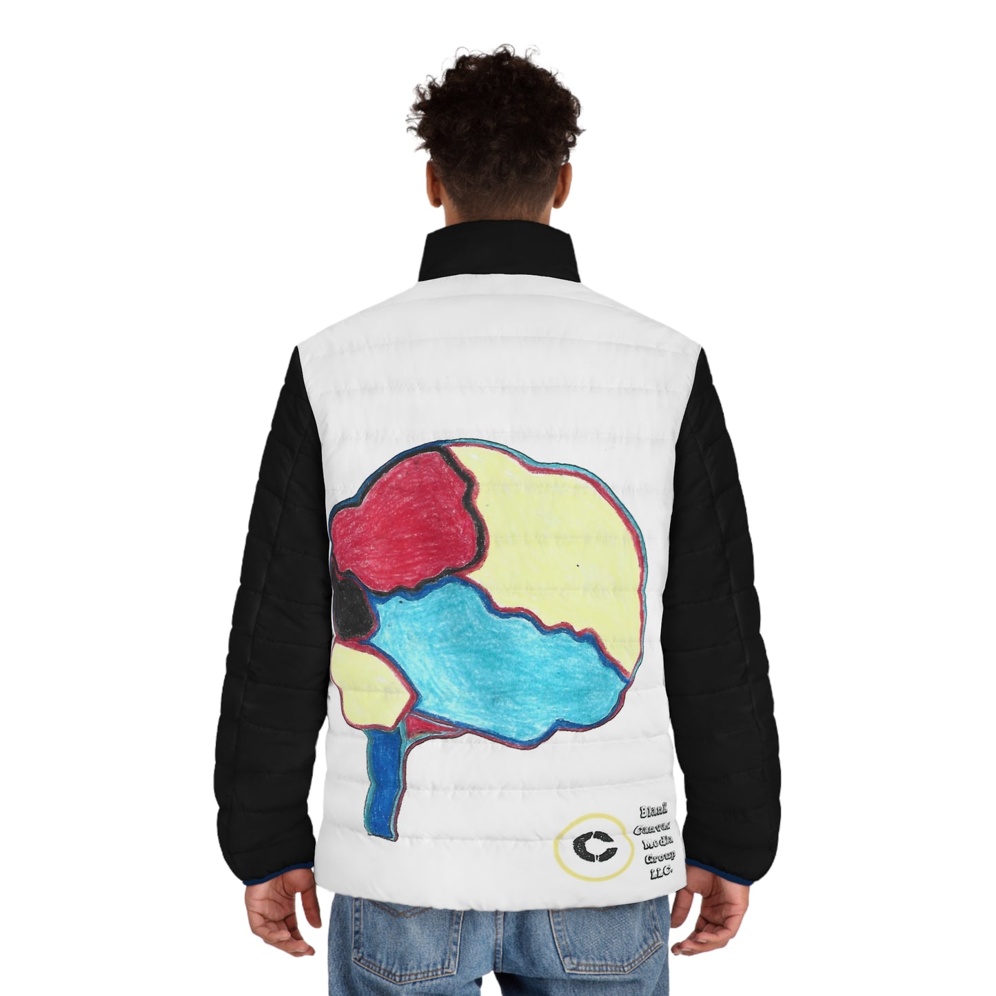 Super Branding Brain Canvas Back Puffer