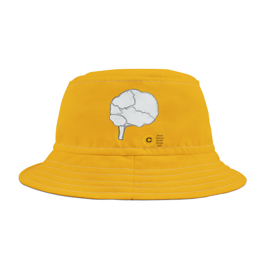DIY Bucket Hat "Thinking Cap." (Yellow)