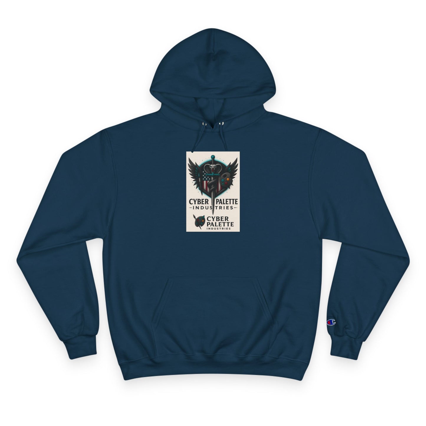 Cyber Palette Hoodie - Urban Streetwear, Designer Sweatshirt, Graphic Apparel, Gifts for Artists, Cozy Casual Fashion