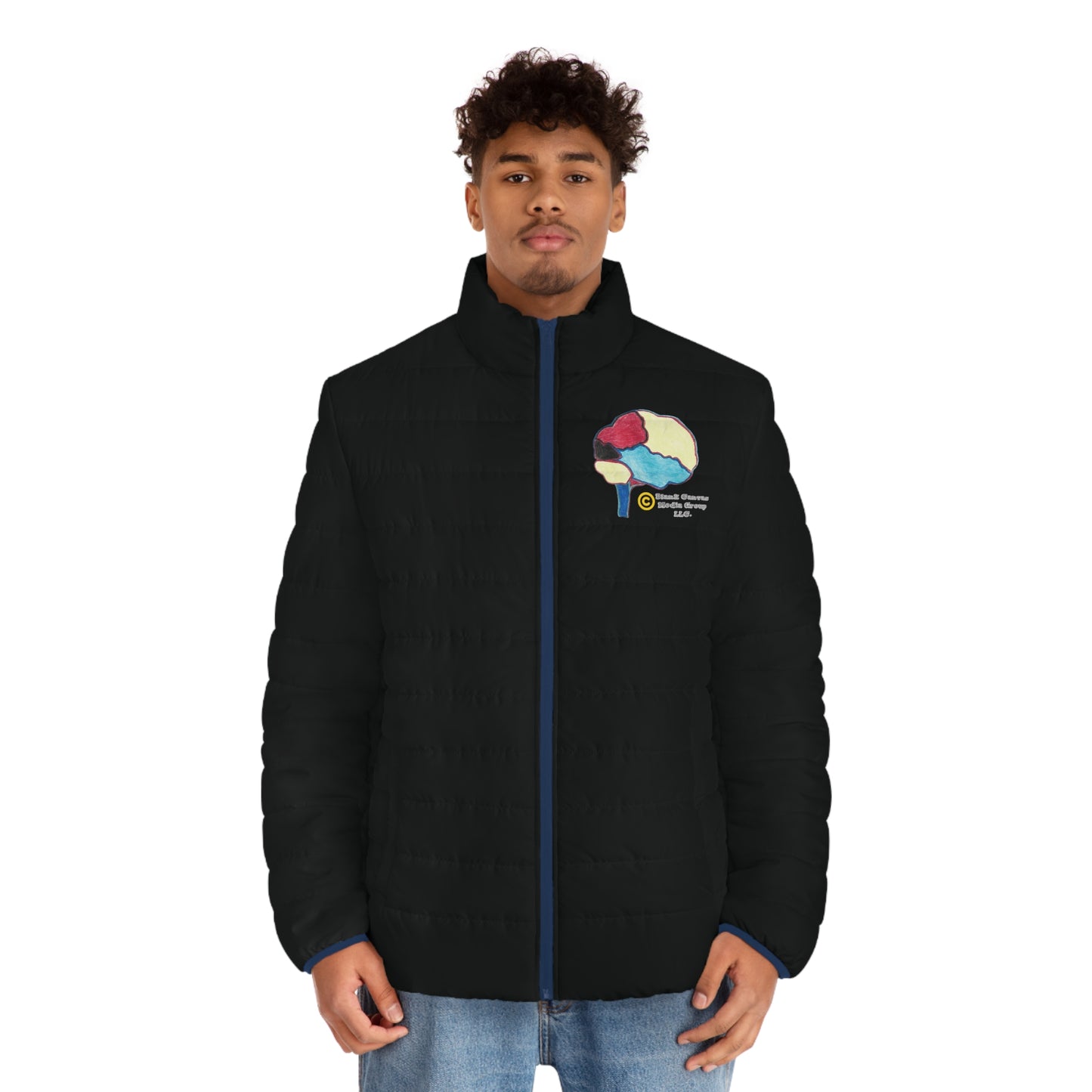 Blank Canvas Puffer Super Branding Brain (Unisex)