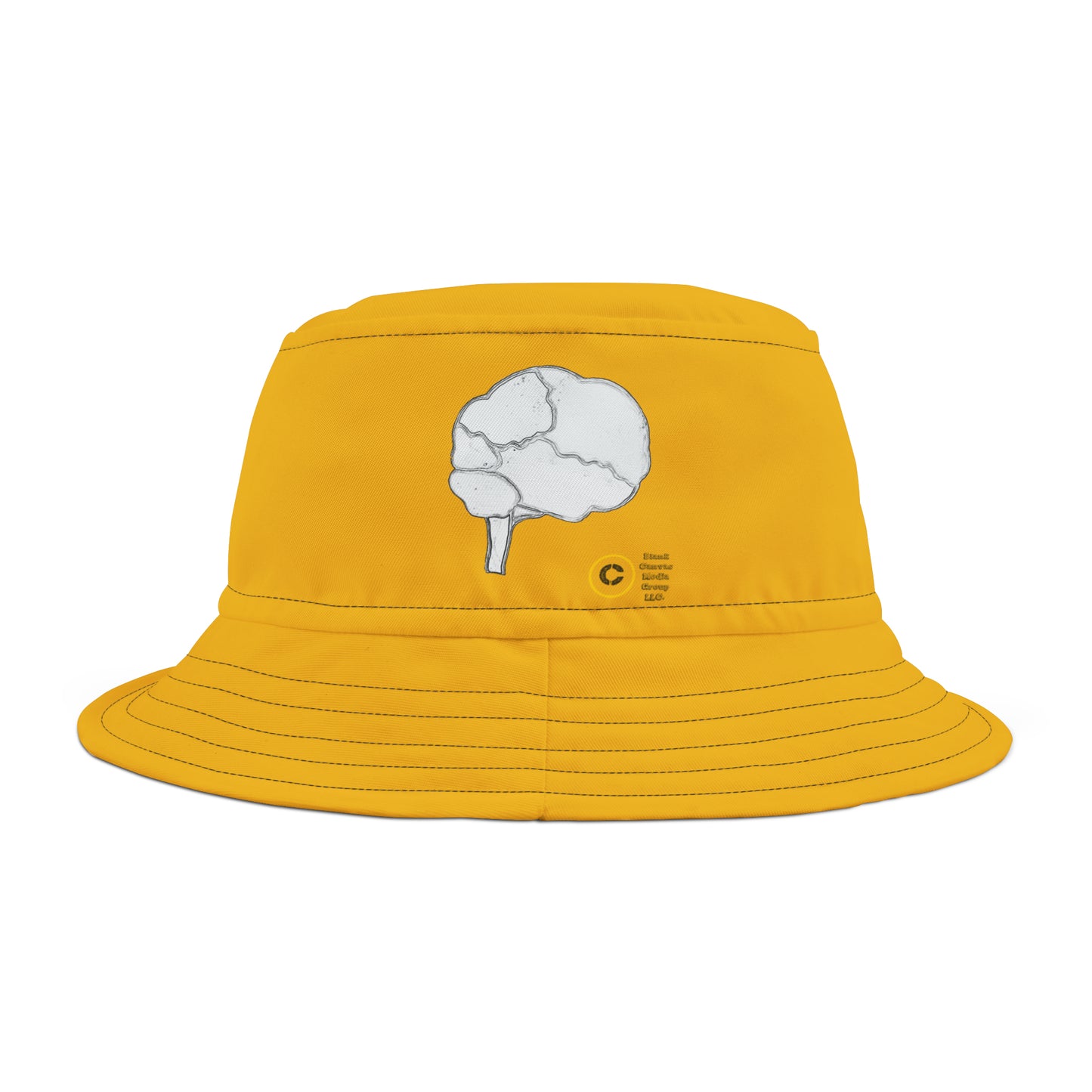 DIY Bucket Hat "Thinking Cap." (Yellow)
