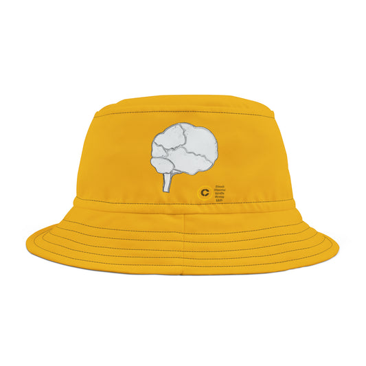 DIY Bucket Hat "Thinking Cap." (Yellow)