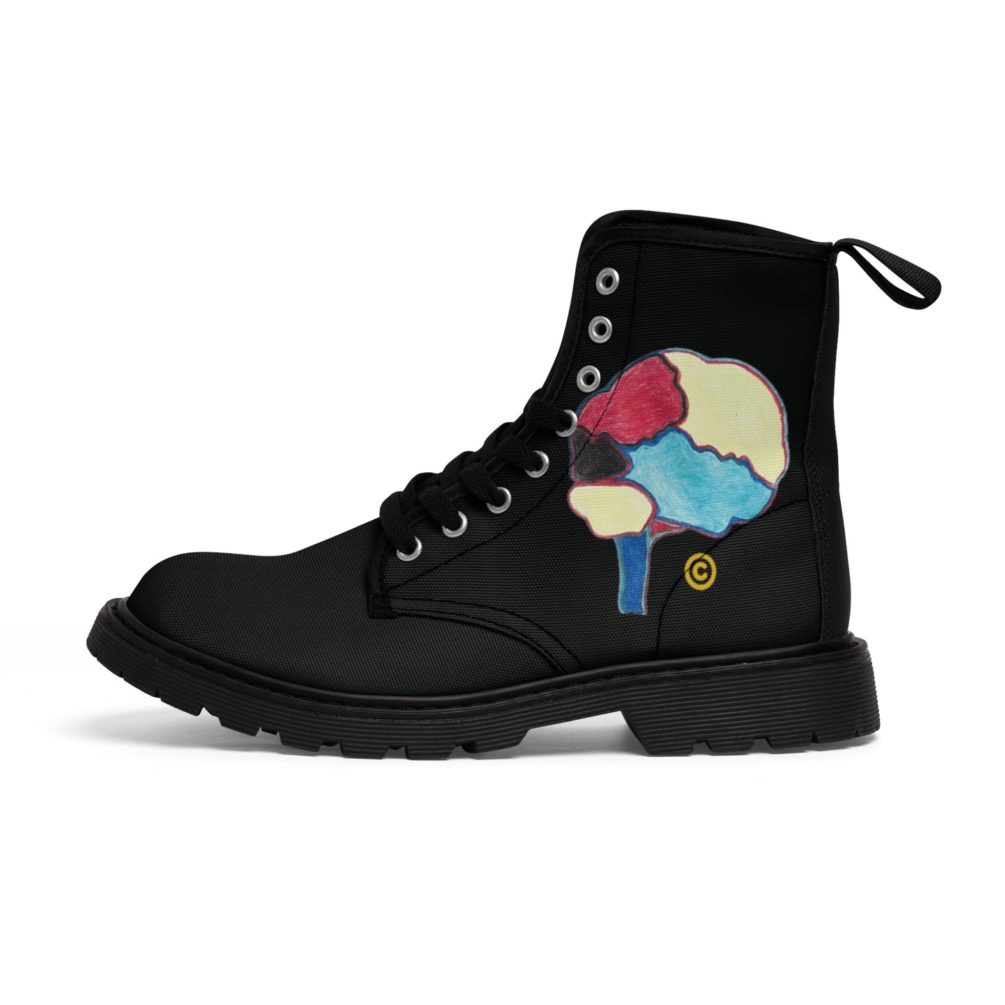 Men's Super Branding Brain Canvas Boots