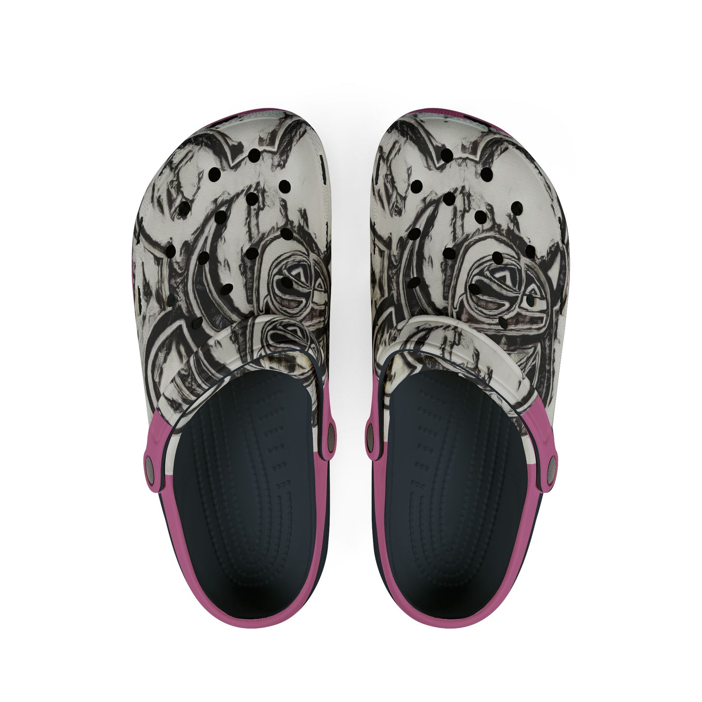 "It's All Love" Varsity Pink Clogs