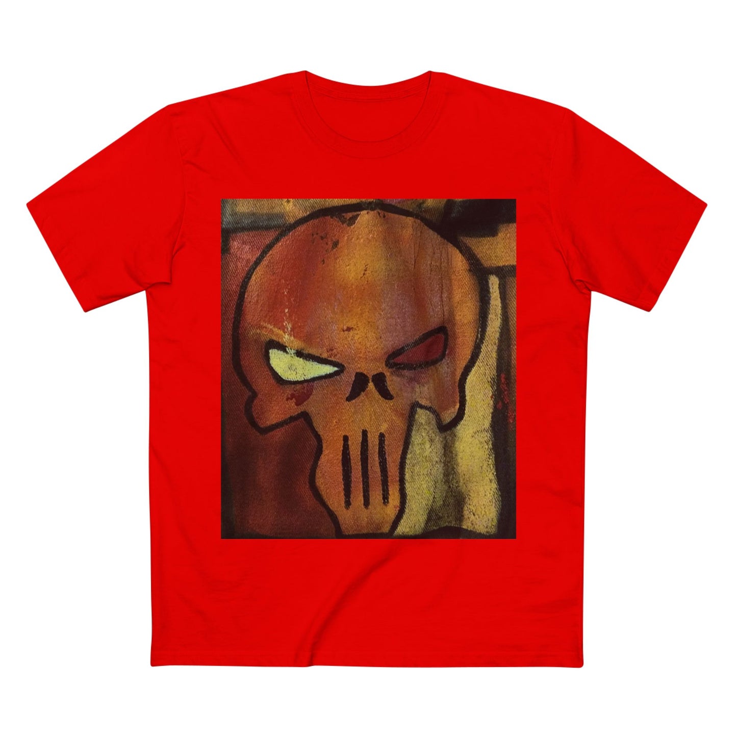 Rose Skull Street Art Graphic Tee — Grunge Graffiti Skull T-Shirt
