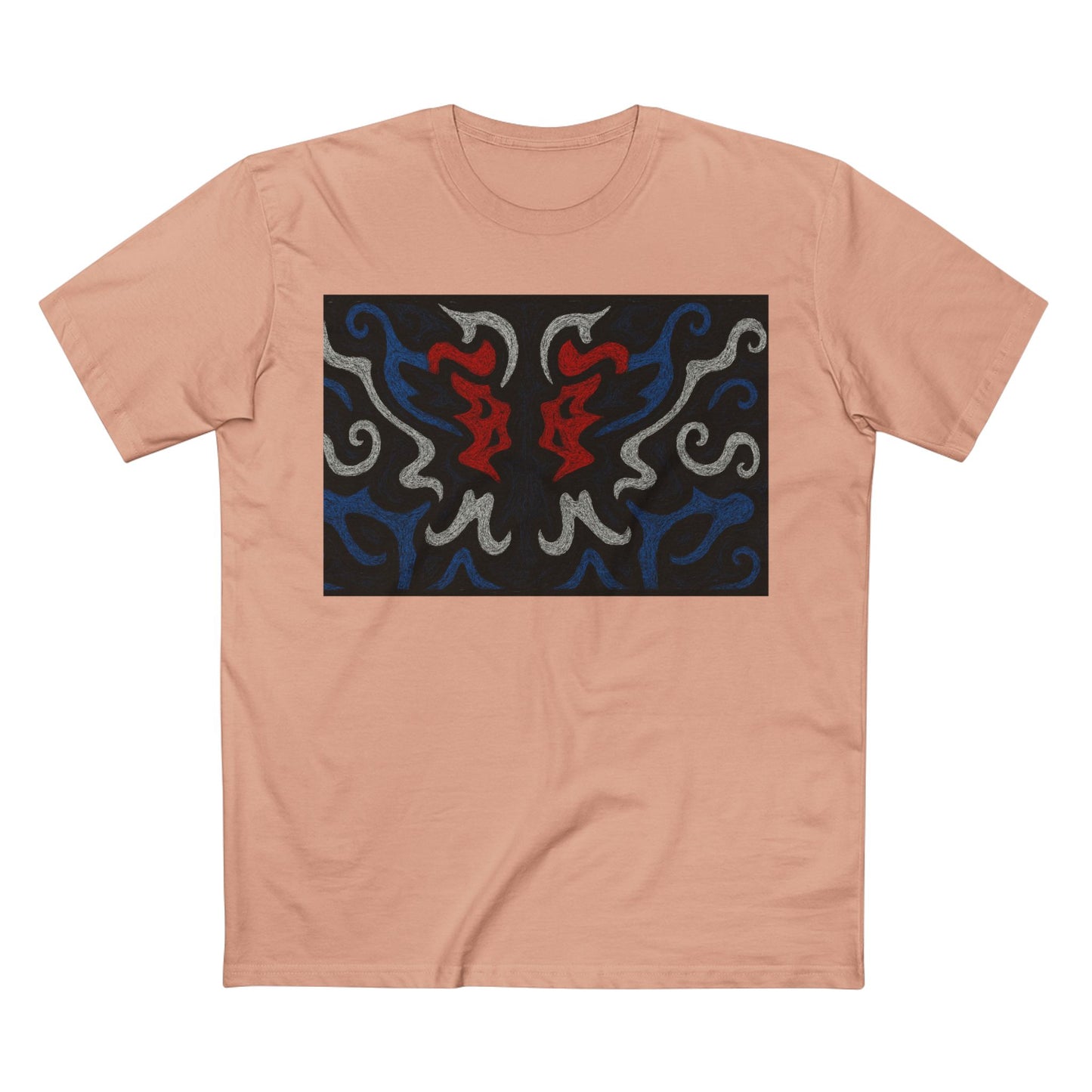Red, White, Black, & Blue Rorschach DragonT-Shirt