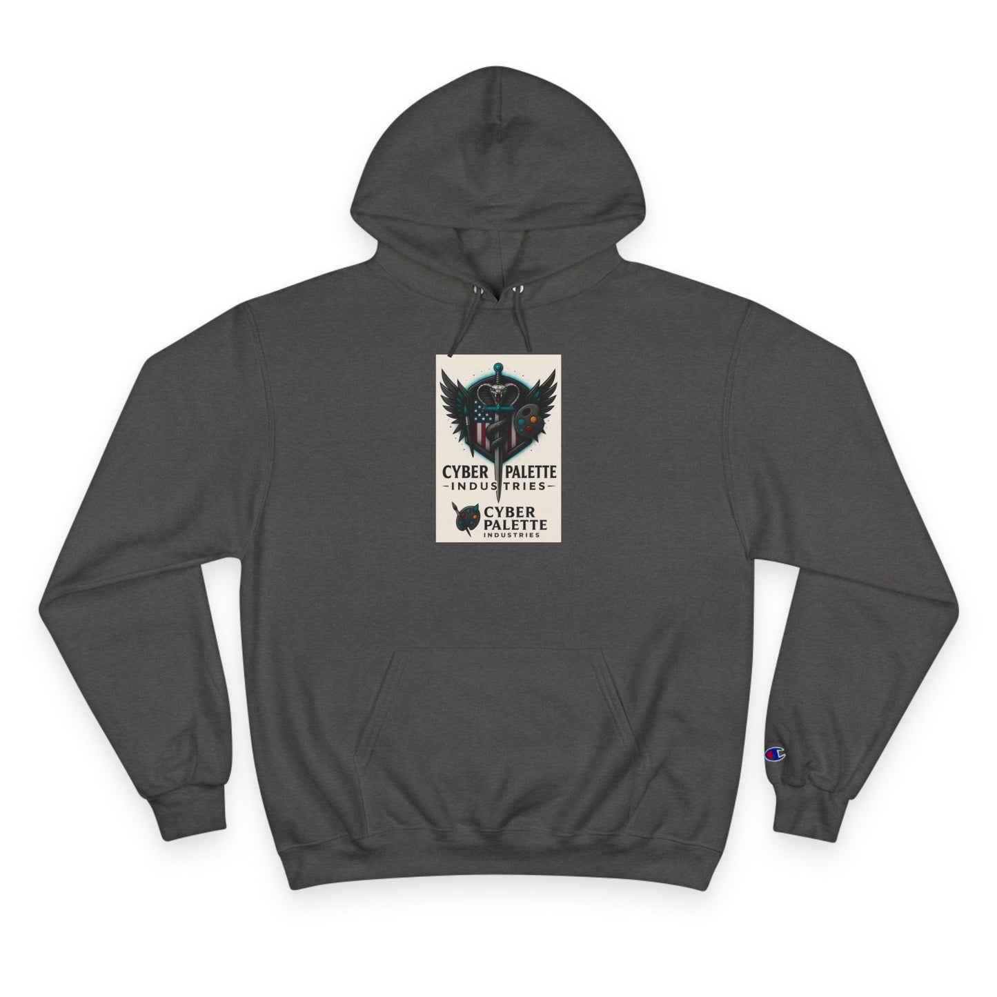 Cyber Palette Hoodie - Urban Streetwear, Designer Sweatshirt, Graphic Apparel, Gifts for Artists, Cozy Casual Fashion
