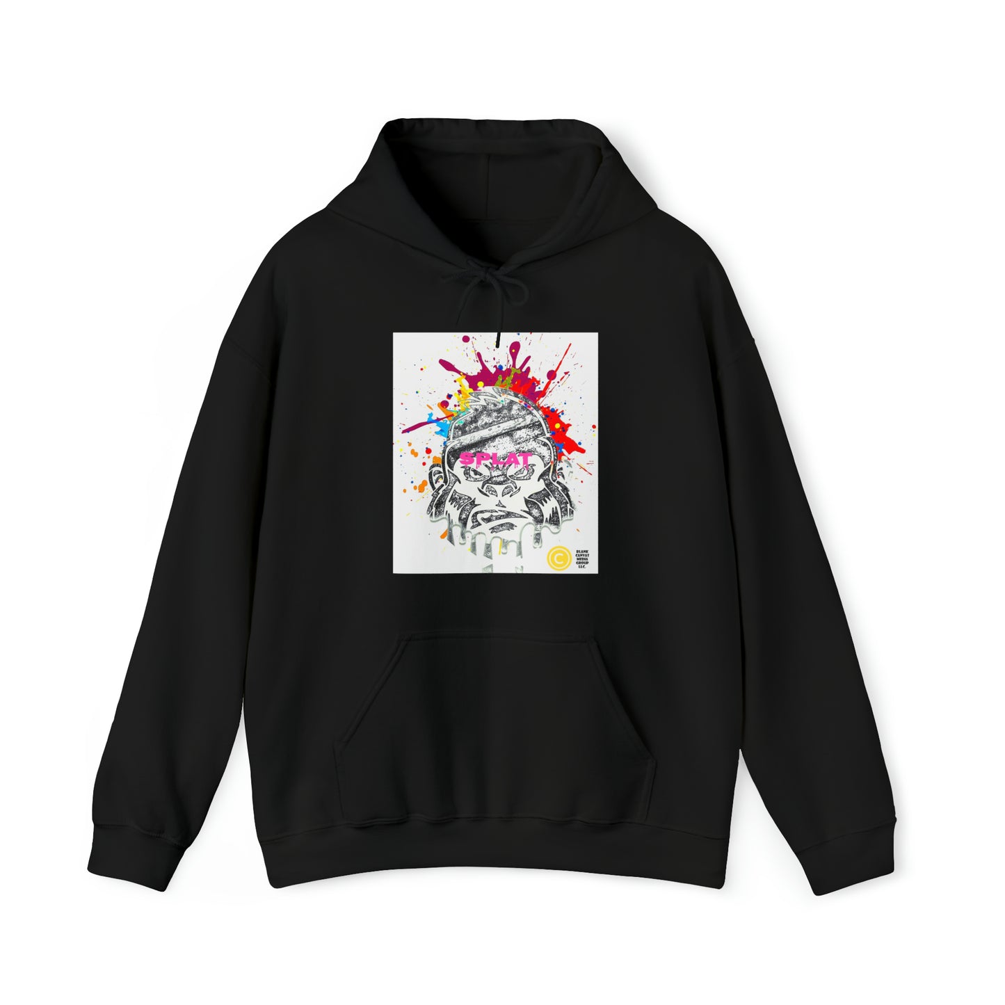 Splatter Brained 1 Hoodie: Digital Transmutation