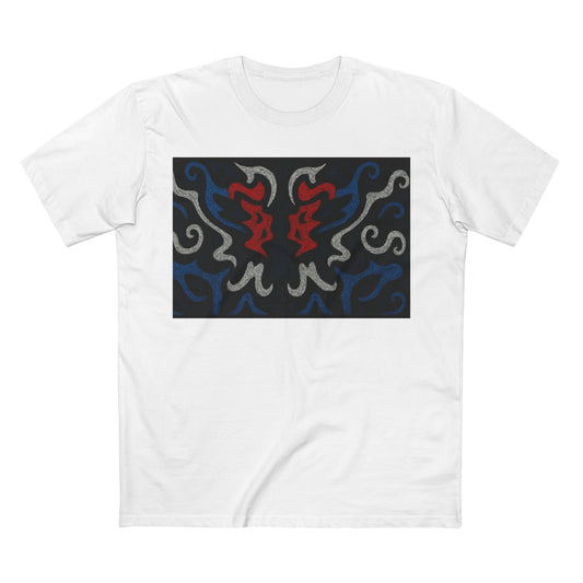 Red, White, Black, & Blue Rorschach DragonT-Shirt
