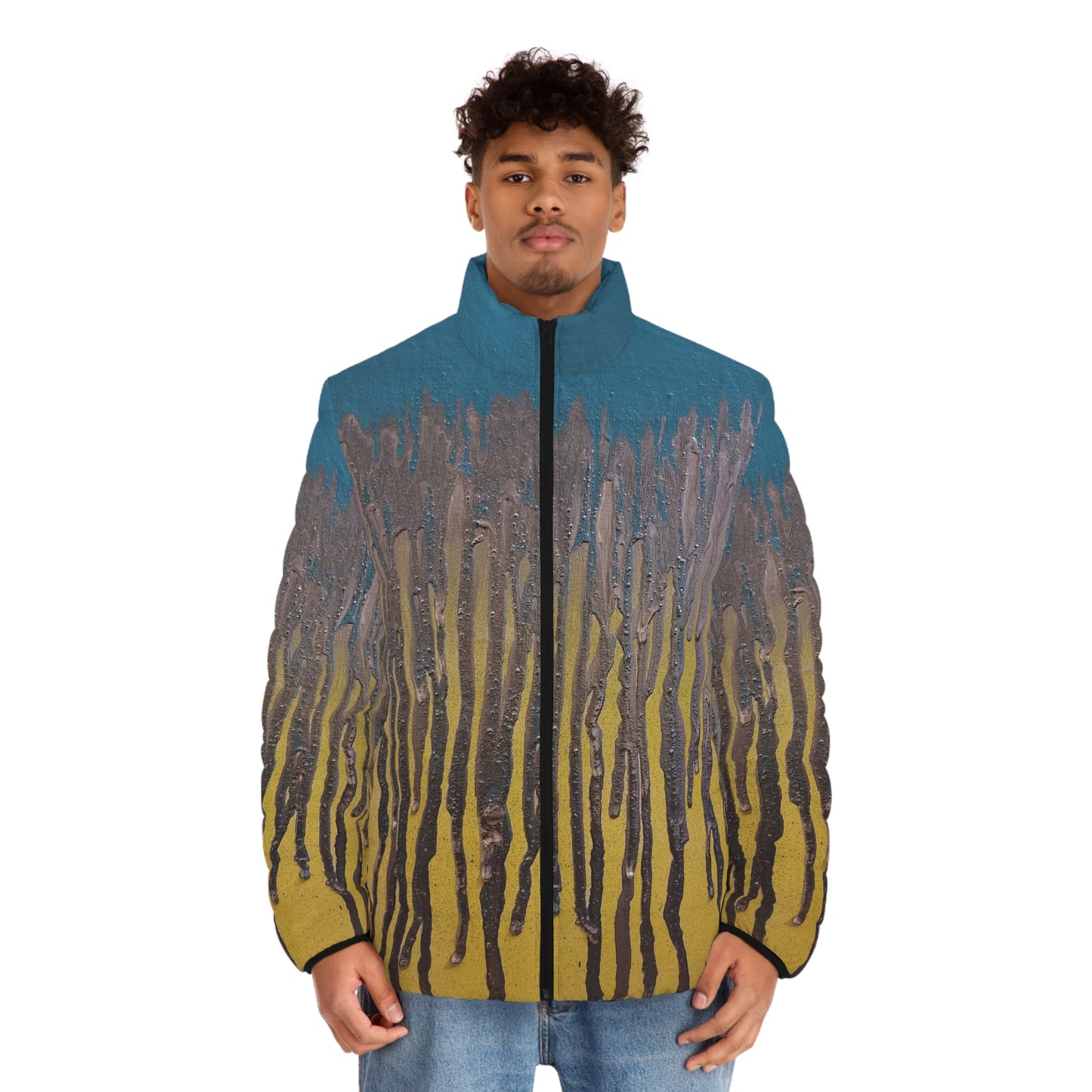 Abstract Reign: Electric Blue Puffer