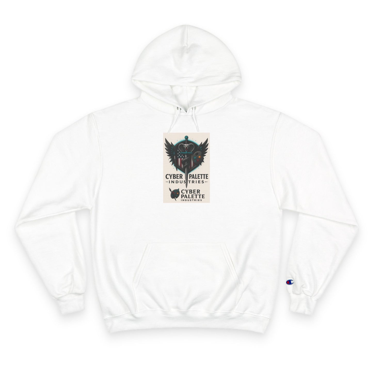 Cyber Palette Hoodie - Urban Streetwear, Designer Sweatshirt, Graphic Apparel, Gifts for Artists, Cozy Casual Fashion