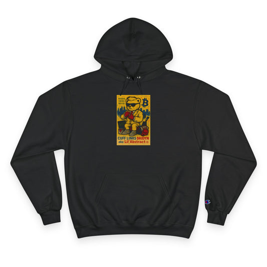 "Stacks the Bear." Urban Champion Hoodie | Retro Graphic Fashion for Casual Wear, Street Style, Gift for Him/Her, Cozy Style Statement