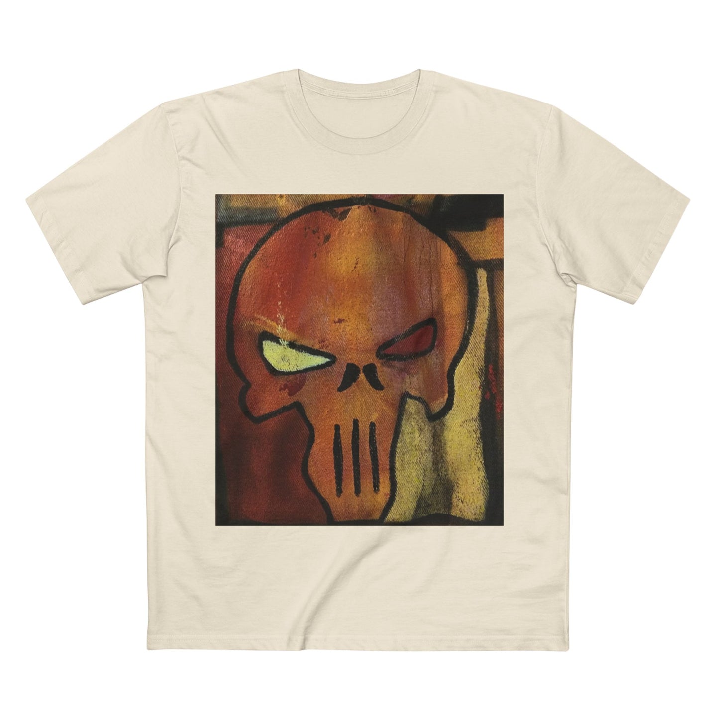 Rose Skull Street Art Graphic Tee — Grunge Graffiti Skull T-Shirt