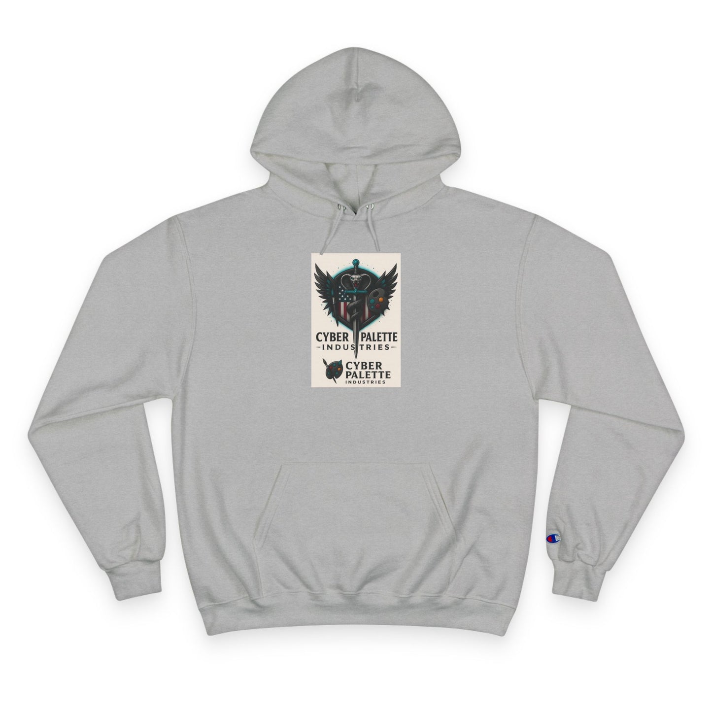 Cyber Palette Hoodie - Urban Streetwear, Designer Sweatshirt, Graphic Apparel, Gifts for Artists, Cozy Casual Fashion