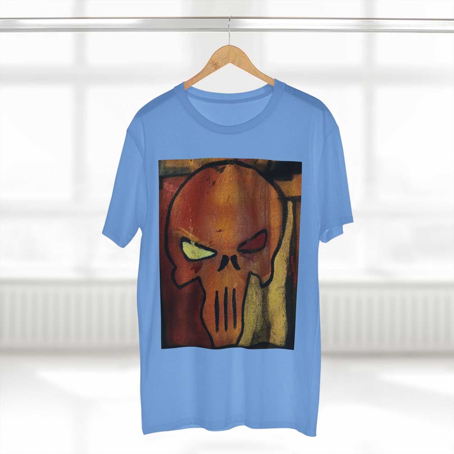 Rose Skull Street Art Graphic Tee — Grunge Graffiti Skull T-Shirt