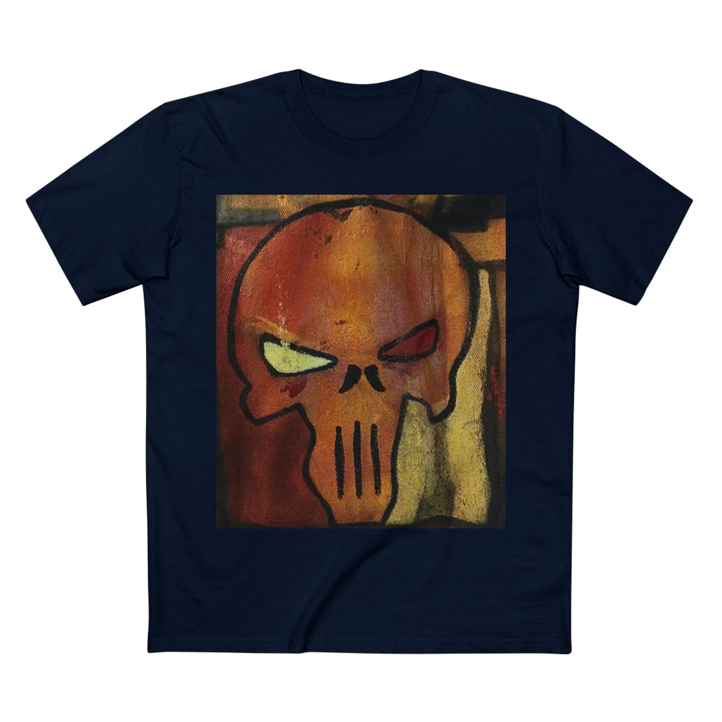 Rose Skull Street Art Graphic Tee — Grunge Graffiti Skull T-Shirt