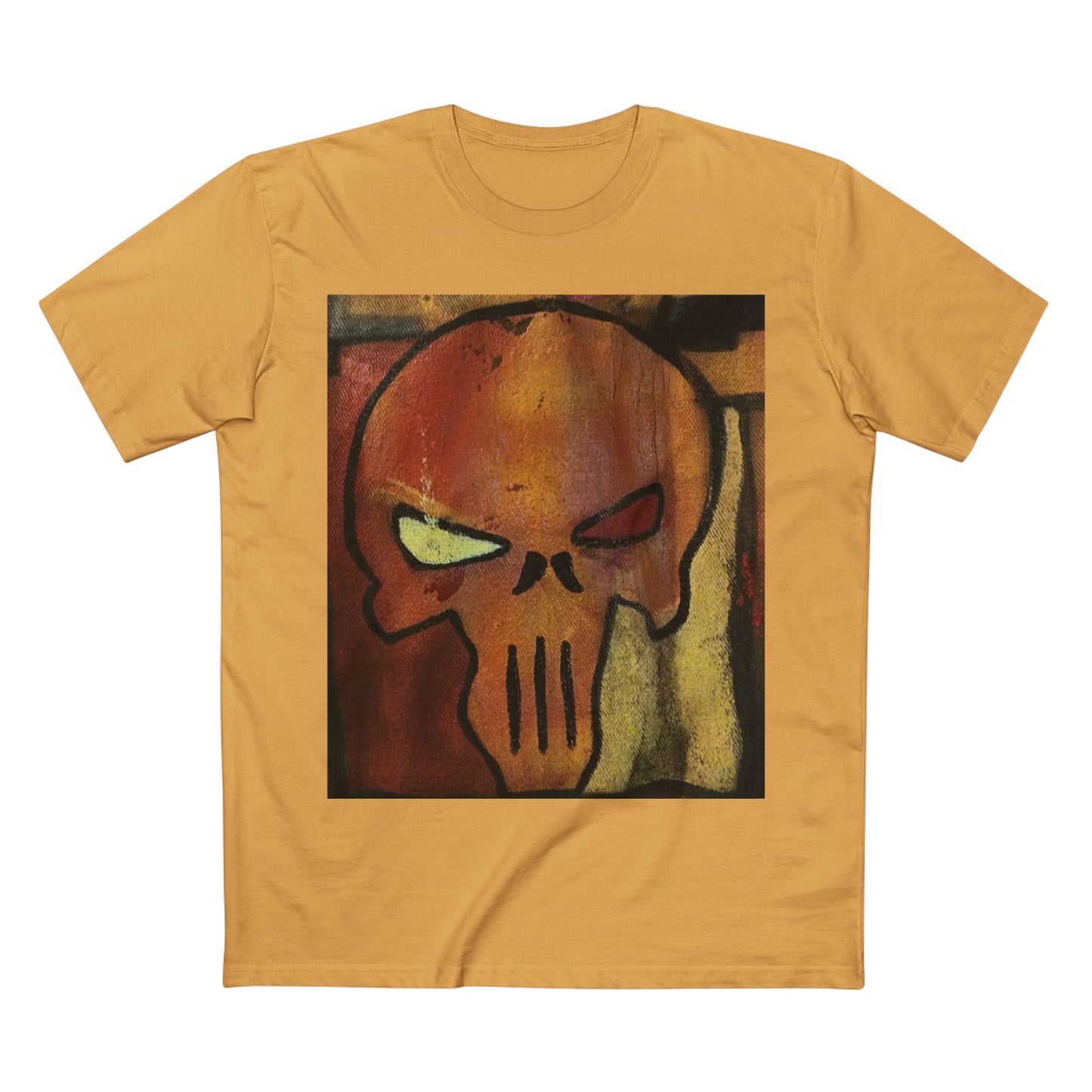 Rose Skull Street Art Graphic Tee — Grunge Graffiti Skull T-Shirt