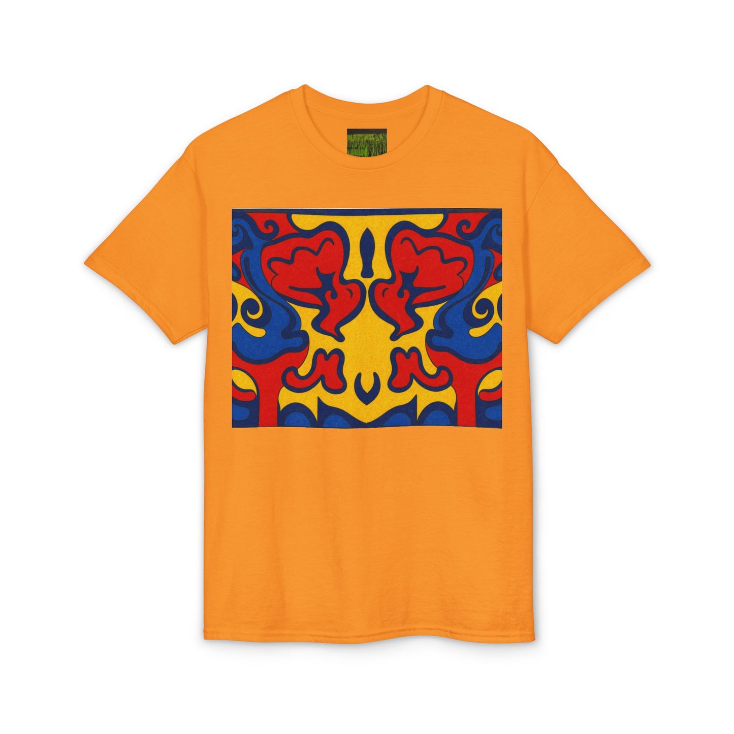 "Lighter Lines, Deeper Color." Pattern Rorschach Dragon T-Shirt