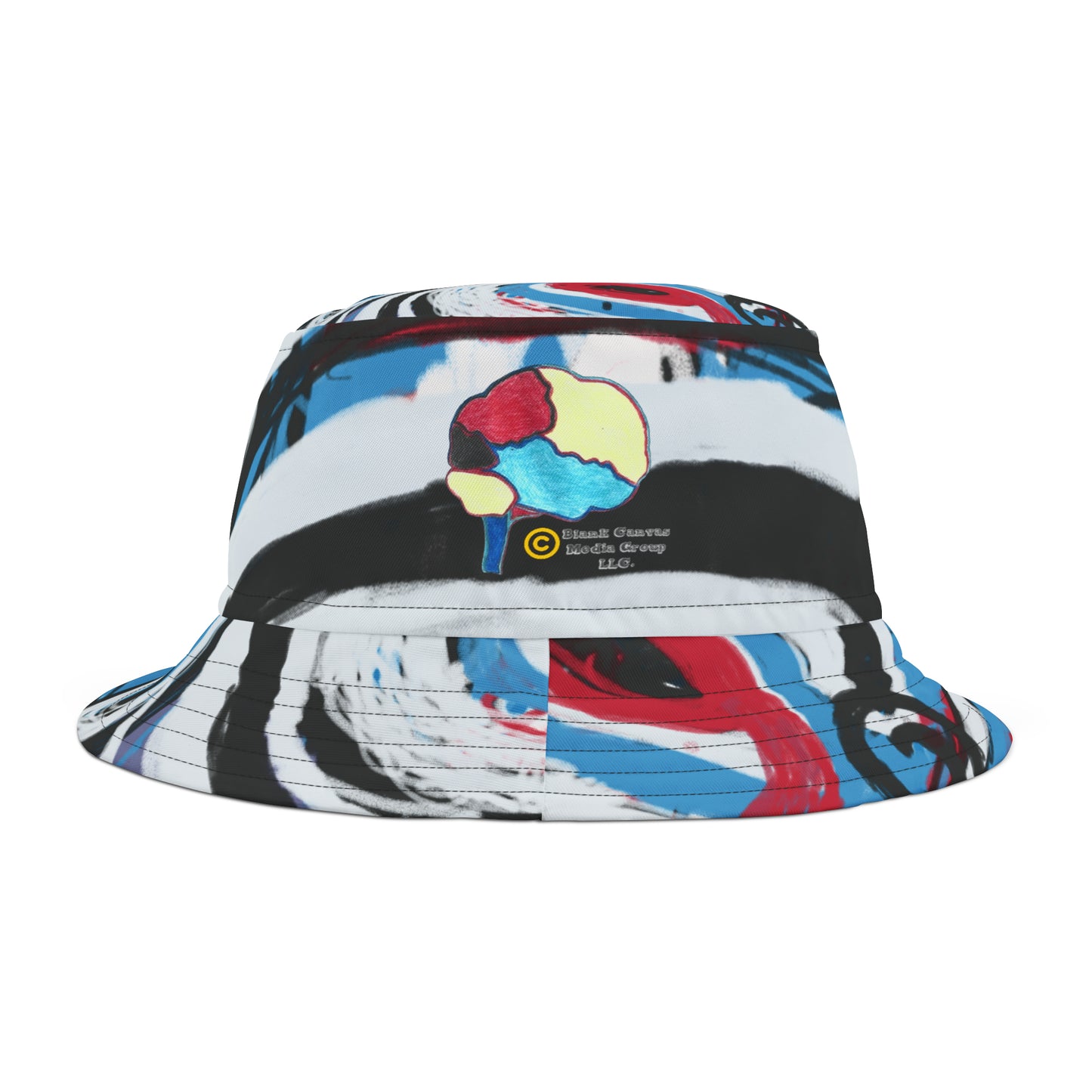 Digital Abstraction Bucket Hat