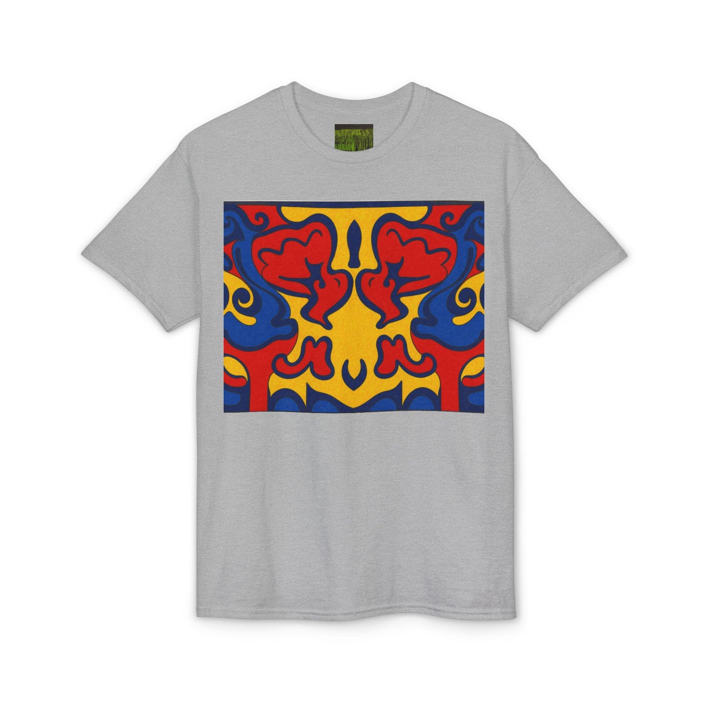 "Lighter Lines, Deeper Color." Pattern Rorschach Dragon T-Shirt