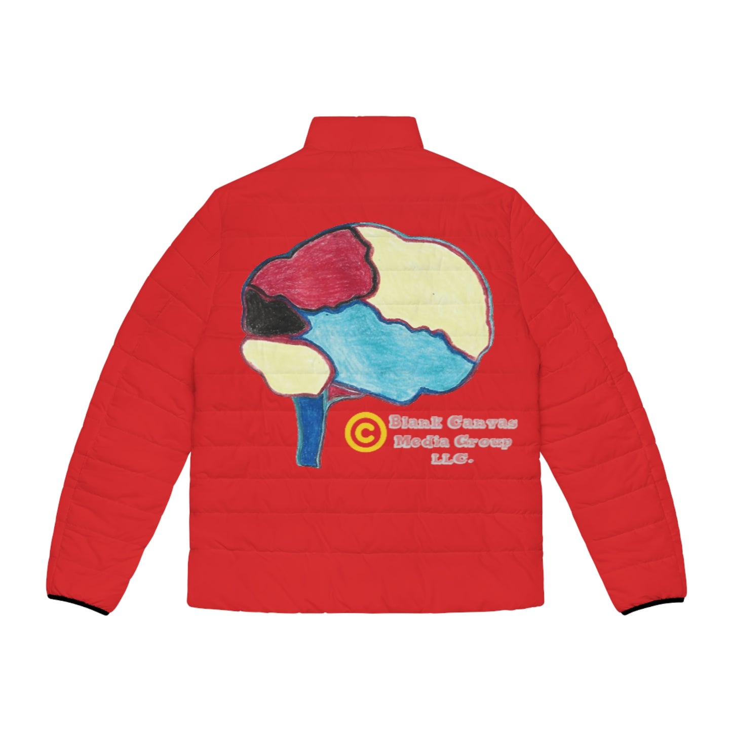 Red (Super Branding Brain Puffer) Unisex