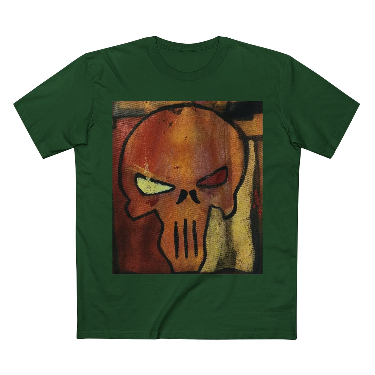 Rose Skull Street Art Graphic Tee — Grunge Graffiti Skull T-Shirt