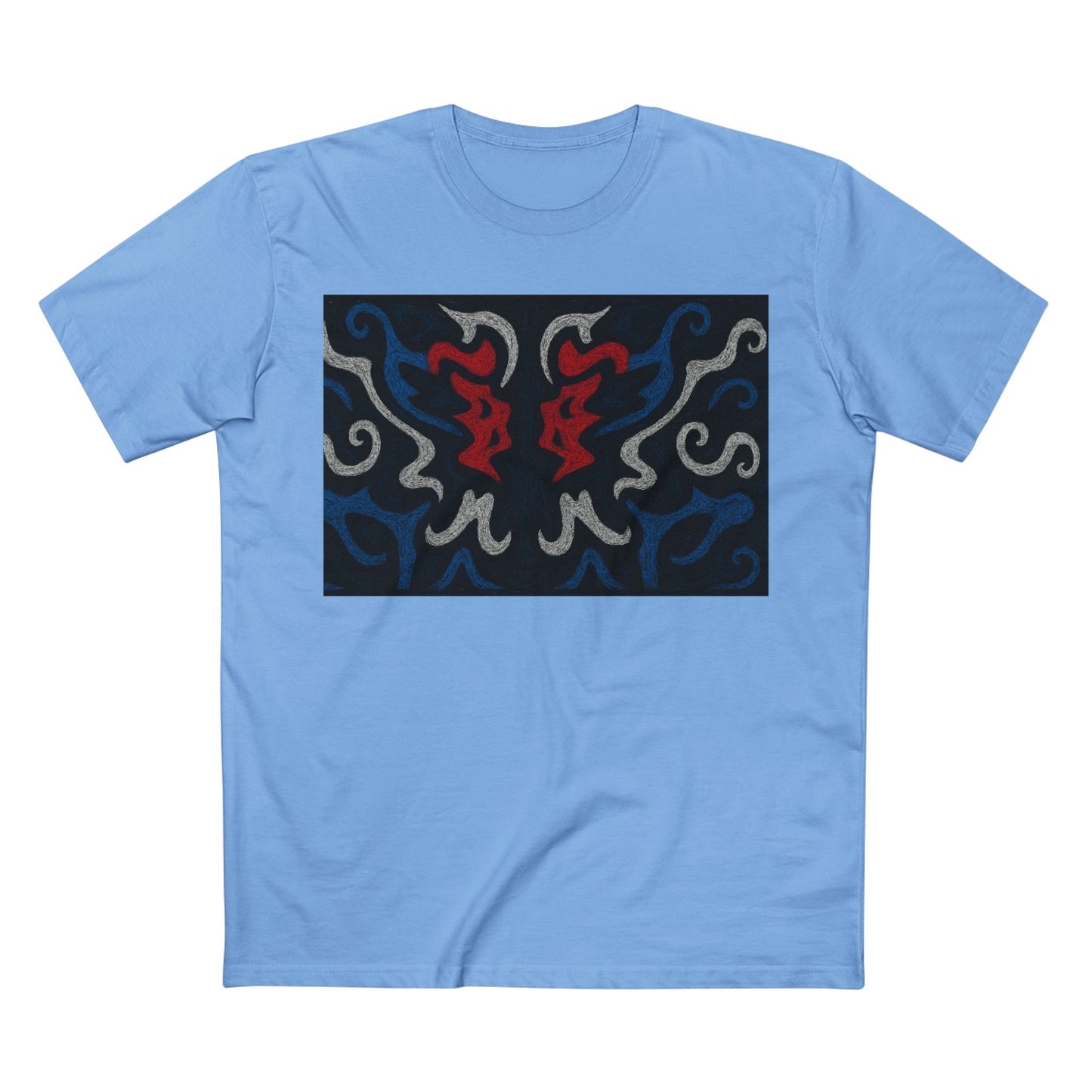 Red, White, Black, & Blue Rorschach DragonT-Shirt