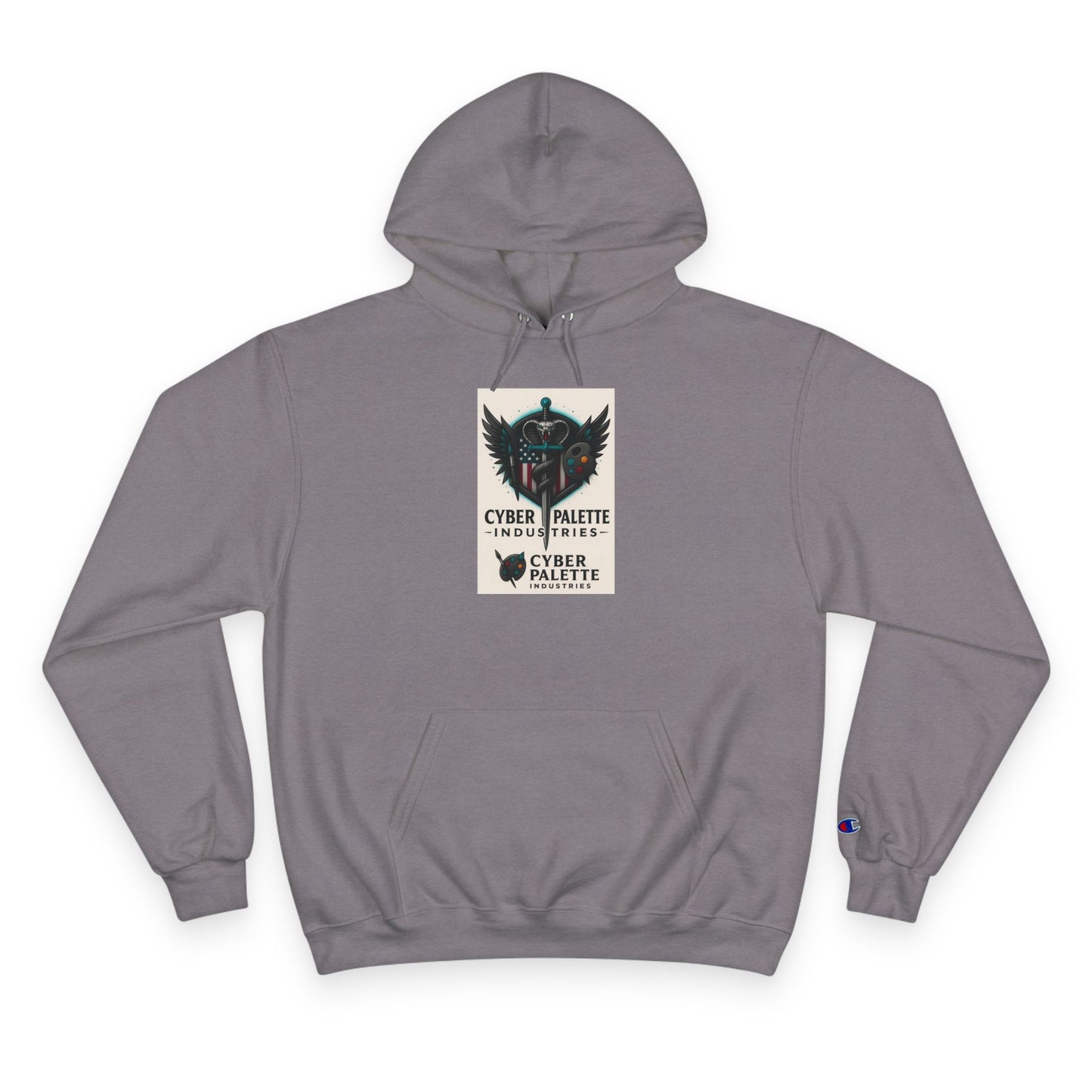 Cyber Palette Hoodie - Urban Streetwear, Designer Sweatshirt, Graphic Apparel, Gifts for Artists, Cozy Casual Fashion