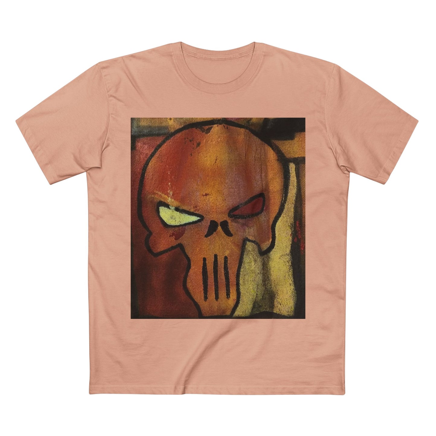 Rose Skull Street Art Graphic Tee — Grunge Graffiti Skull T-Shirt
