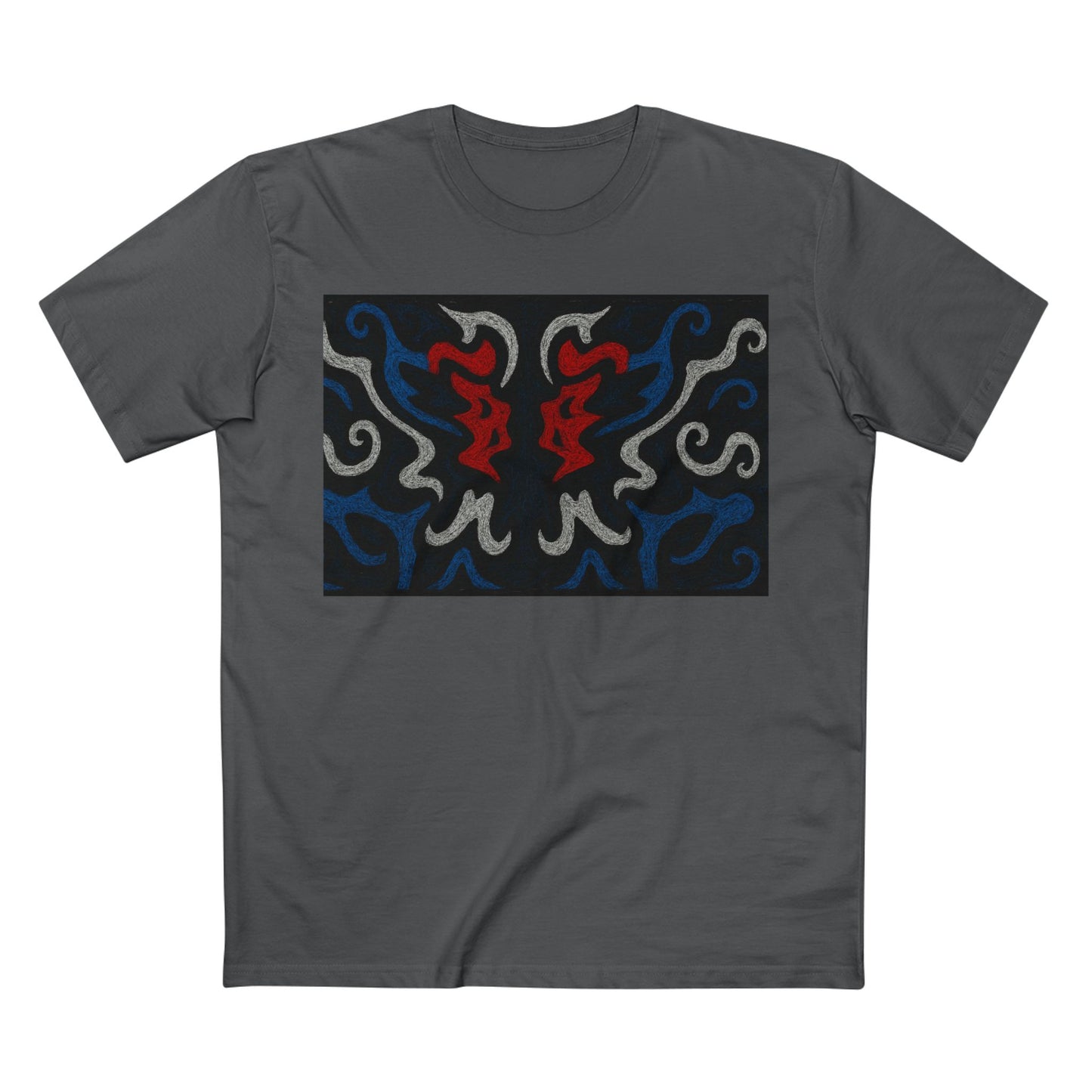 Red, White, Black, & Blue Rorschach DragonT-Shirt