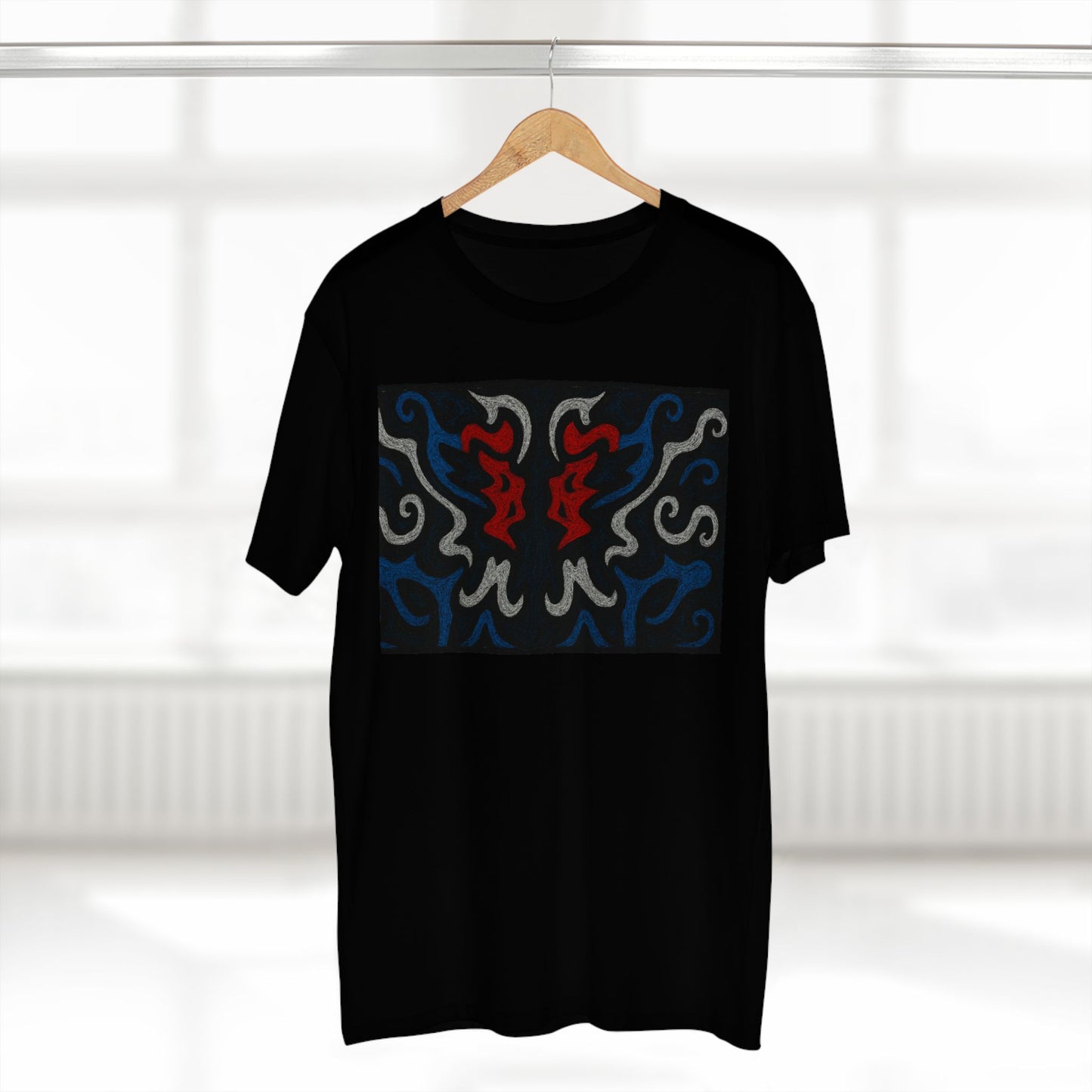 Red, White, Black, & Blue Rorschach DragonT-Shirt