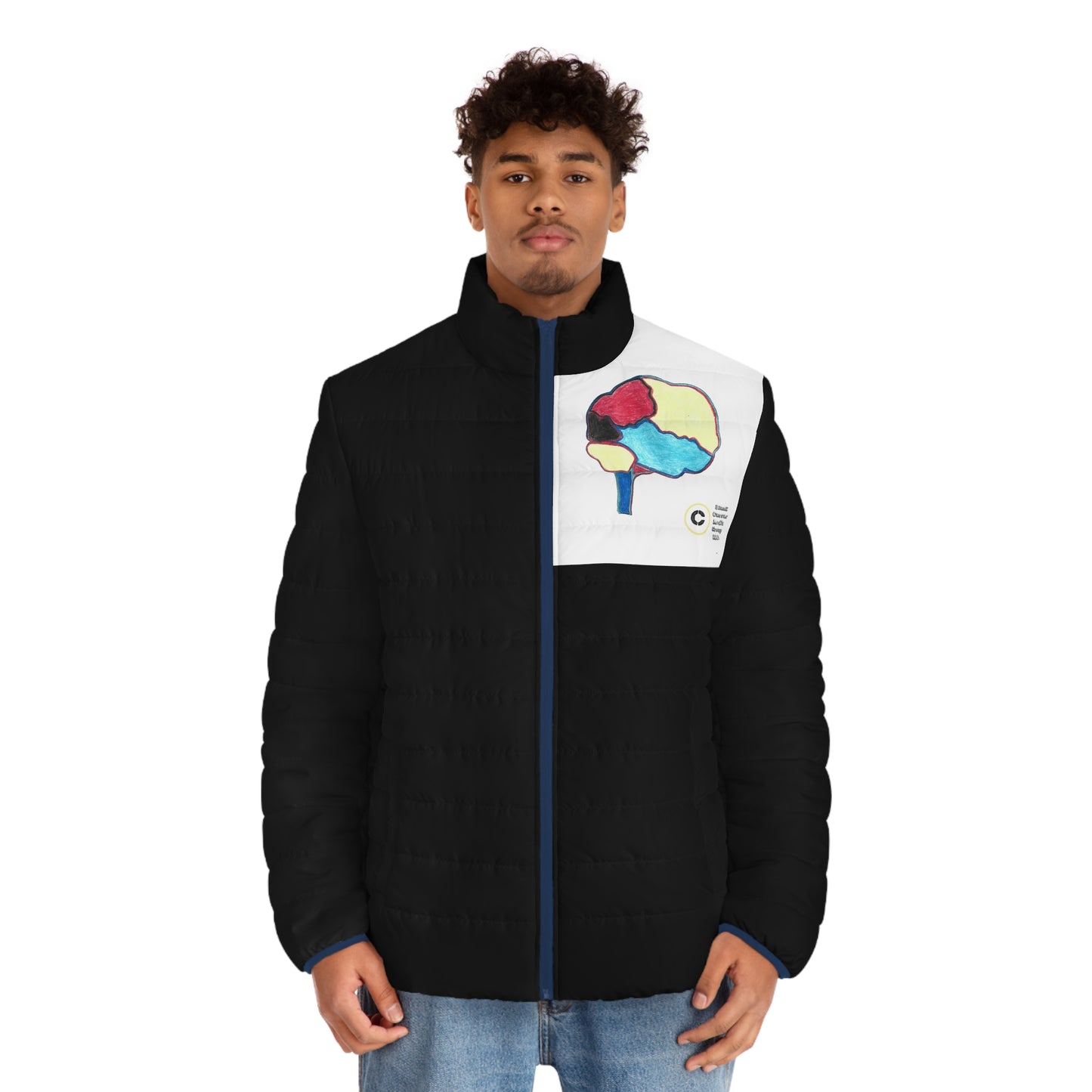Super Branding Brain Canvas Back Puffer