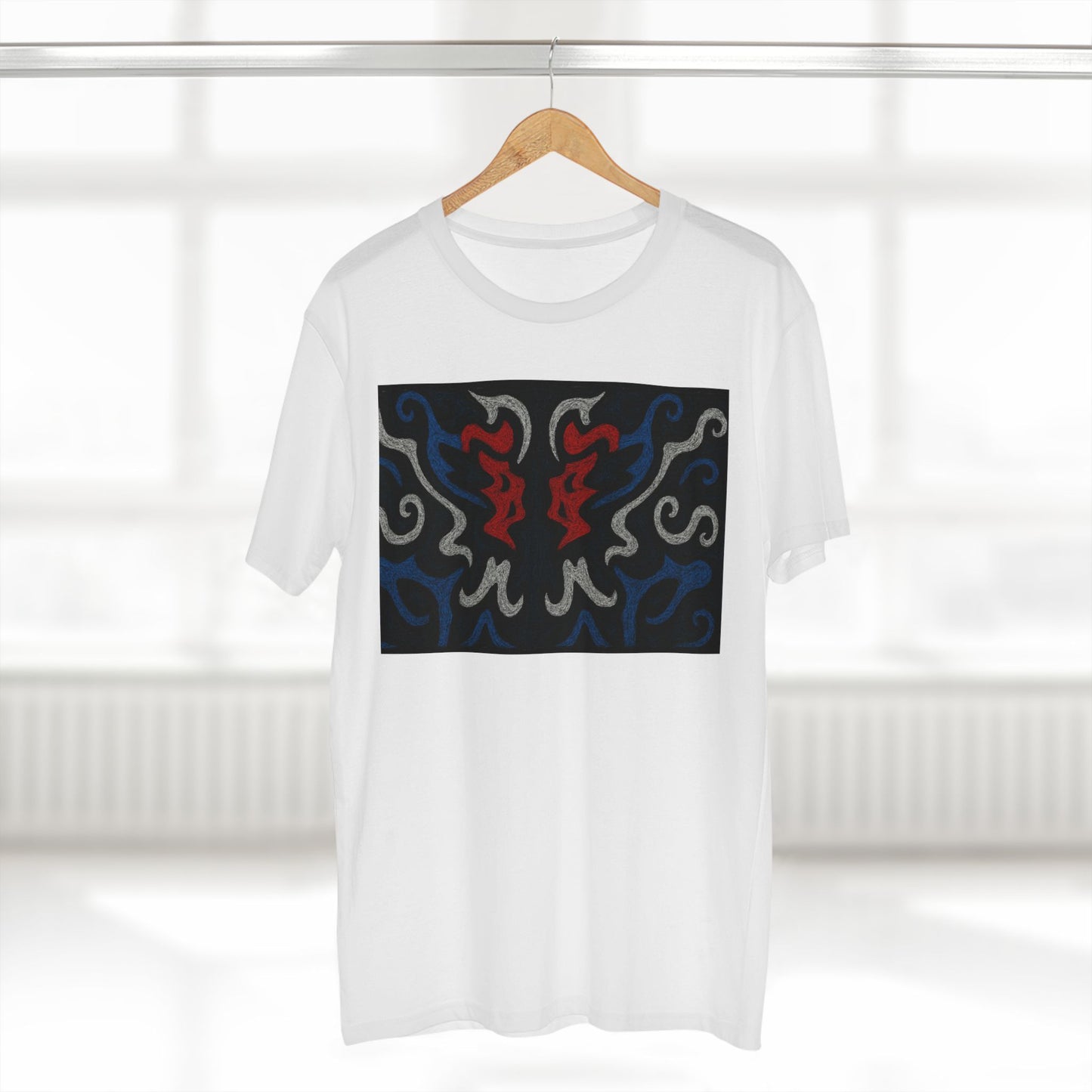 Red, White, Black, & Blue Rorschach DragonT-Shirt