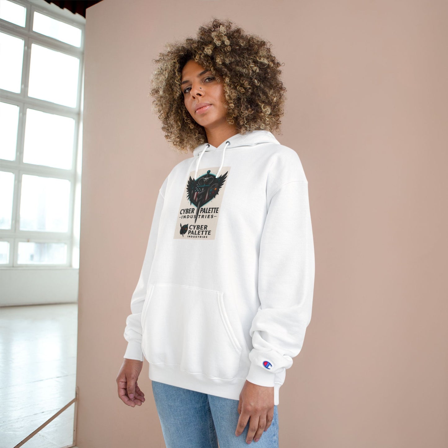 Cyber Palette Hoodie - Urban Streetwear, Designer Sweatshirt, Graphic Apparel, Gifts for Artists, Cozy Casual Fashion