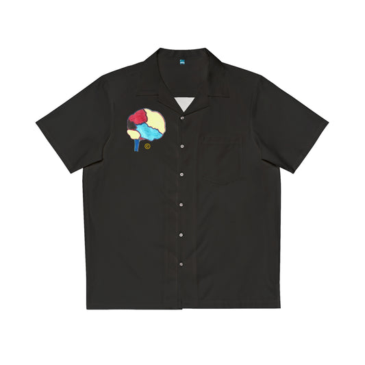 Super Branding Brain Men's Hawaiian Shirt (AOP)