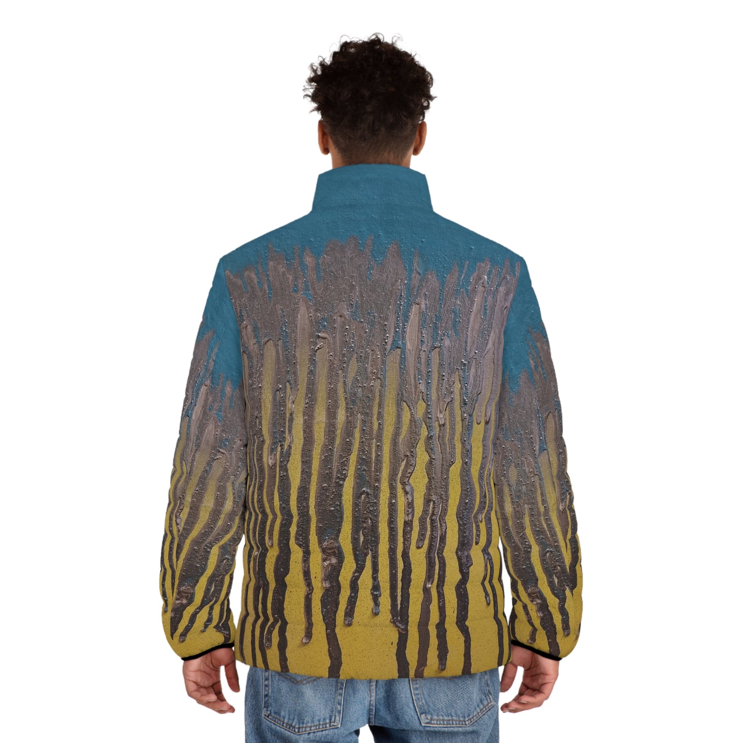 Abstract Reign: Electric Blue Puffer