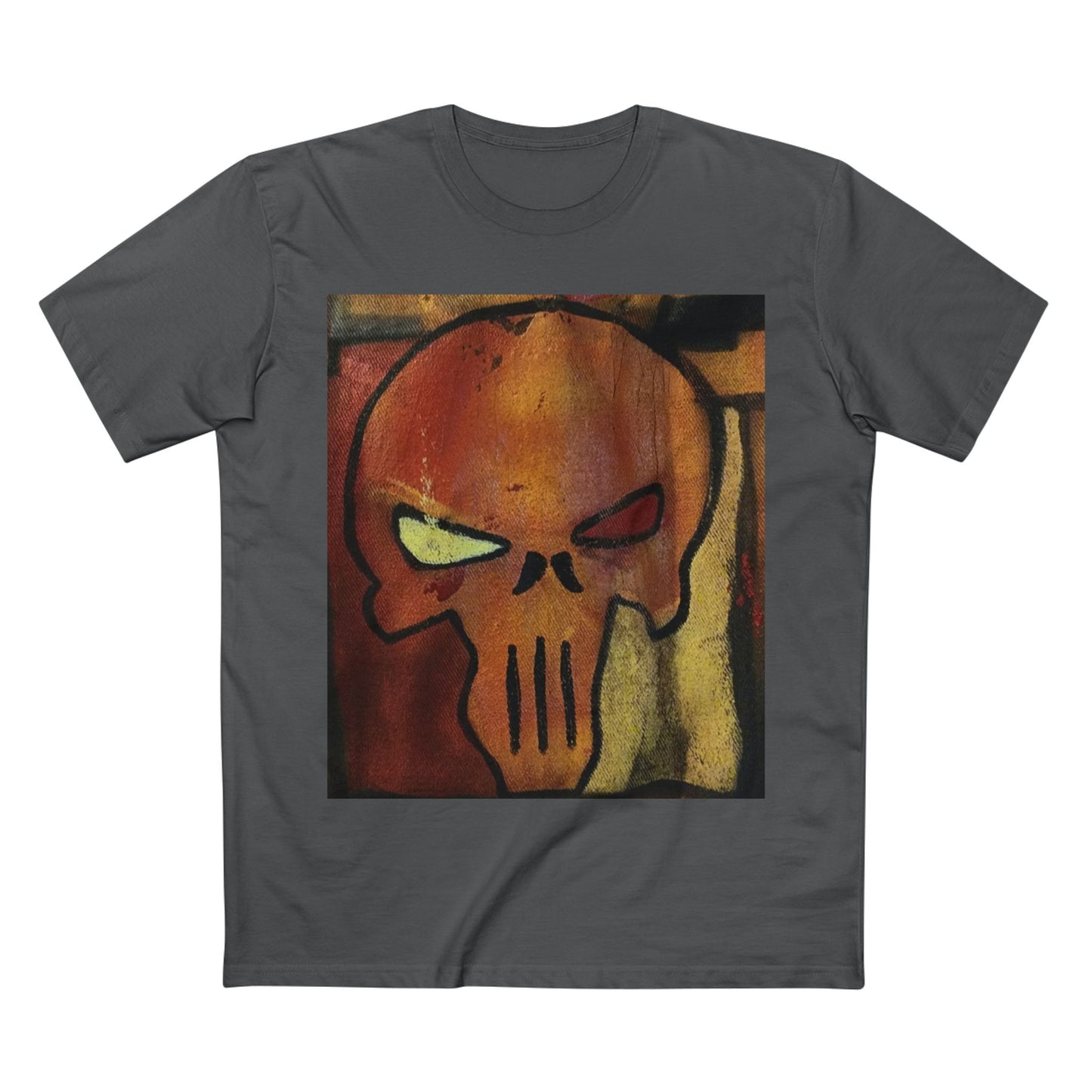 Rose Skull Street Art Graphic Tee — Grunge Graffiti Skull T-Shirt
