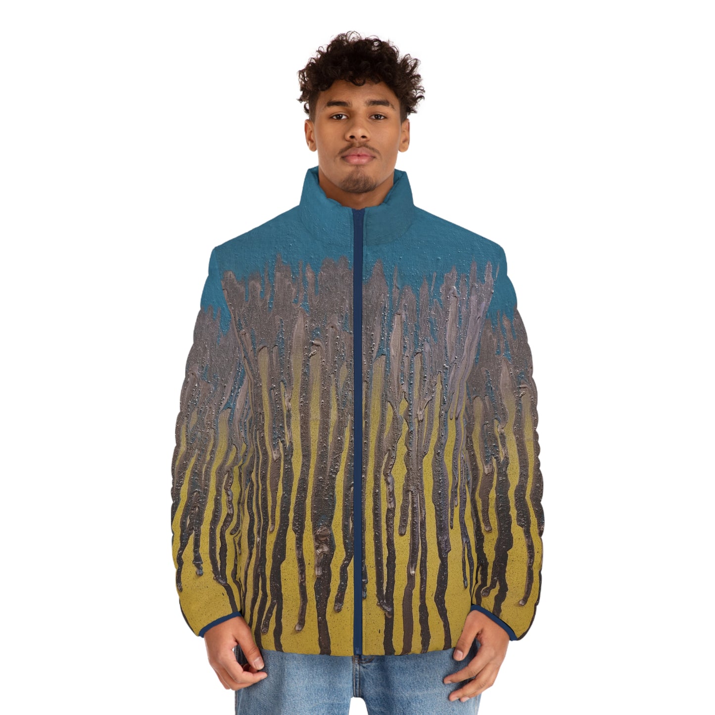Abstract Reign: Electric Blue Puffer