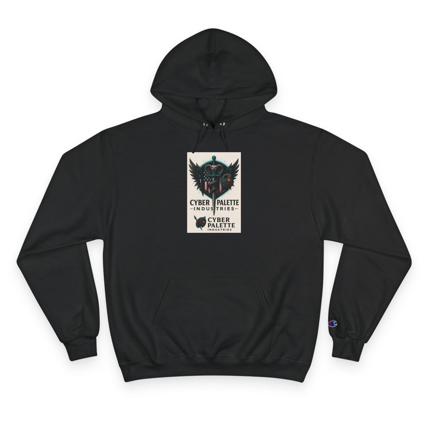 Cyber Palette Hoodie - Urban Streetwear, Designer Sweatshirt, Graphic Apparel, Gifts for Artists, Cozy Casual Fashion