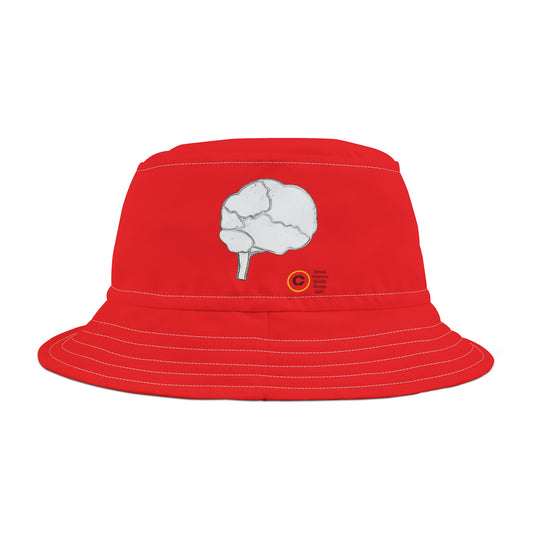 DIY Bucket Hat "Thinking Cap." (Red)