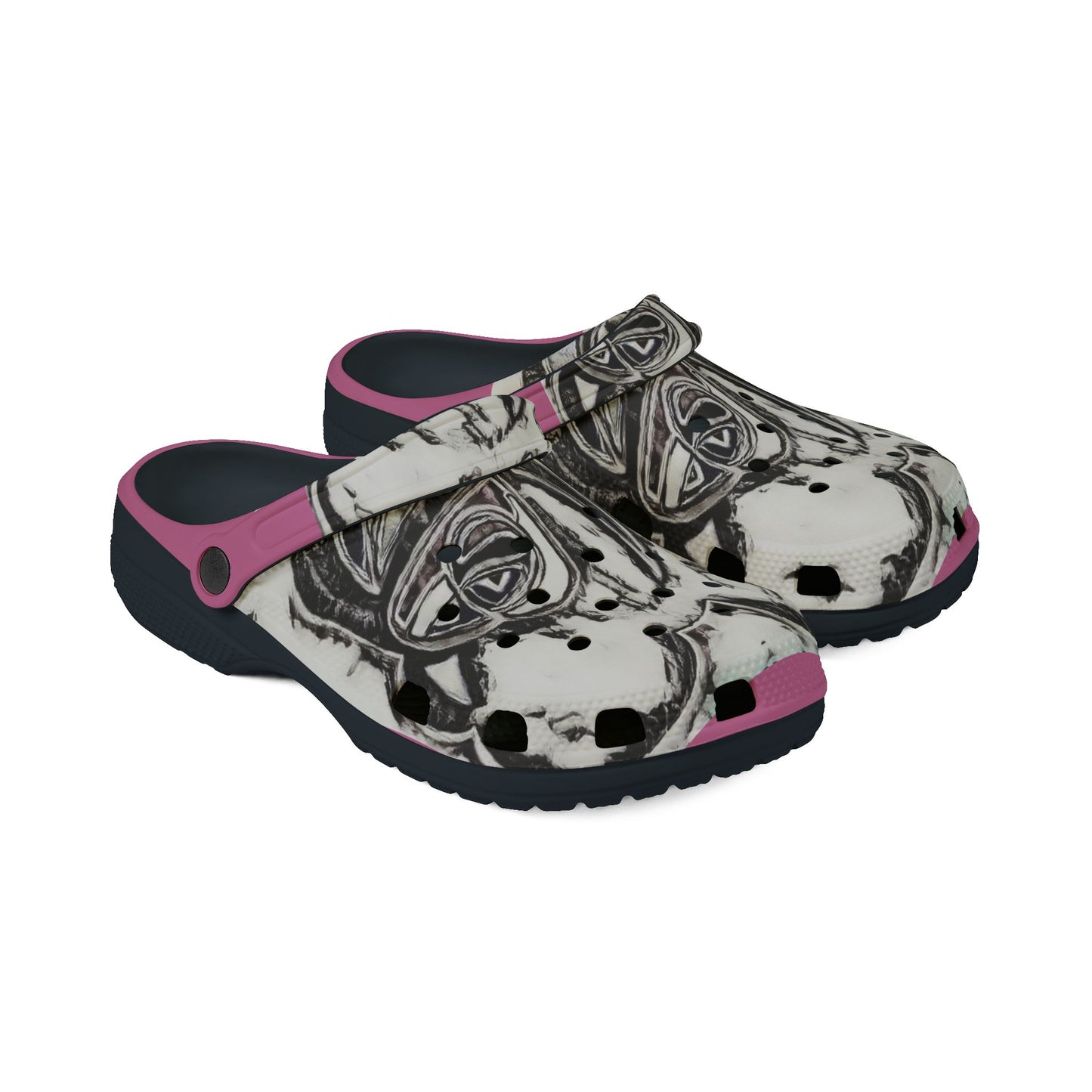 "It's All Love" Varsity Pink Clogs