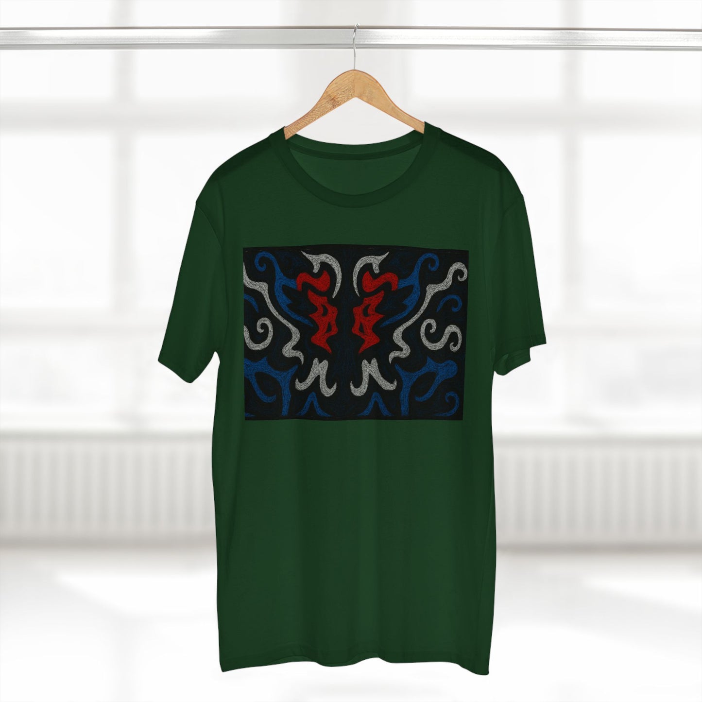 Red, White, Black, & Blue Rorschach DragonT-Shirt