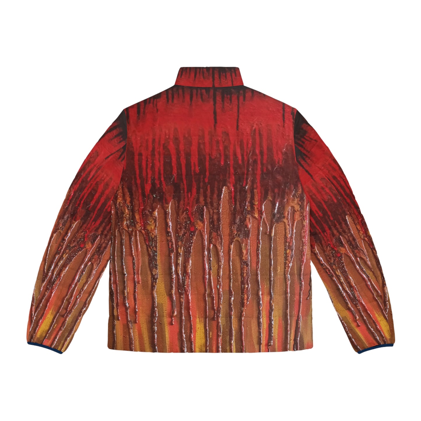 Abstract Reigns Magma: Puffer Jacket (Unisex)