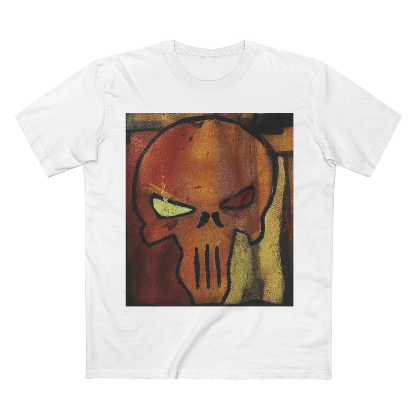 Rose Skull Street Art Graphic Tee — Grunge Graffiti Skull T-Shirt