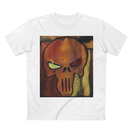 Rose Skull Street Art Graphic Tee — Grunge Graffiti Skull T-Shirt