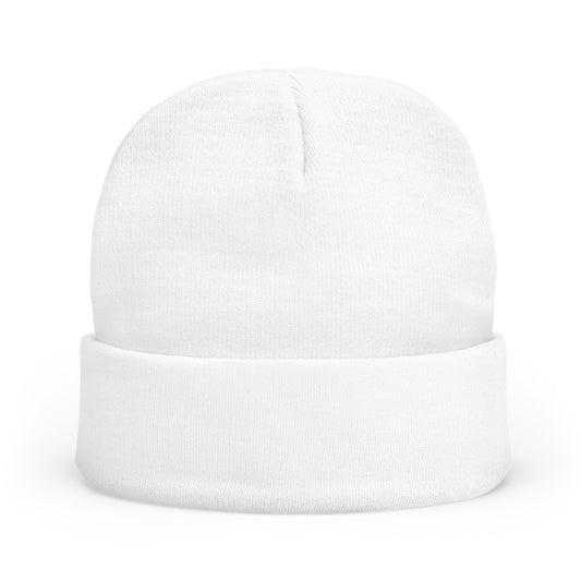 Lil' Abstract #28 Embroidered Knit Beanie with Unique 28 Design, Winter Hat, Gift for Her, Trendy Accessory, Cozy Headwear