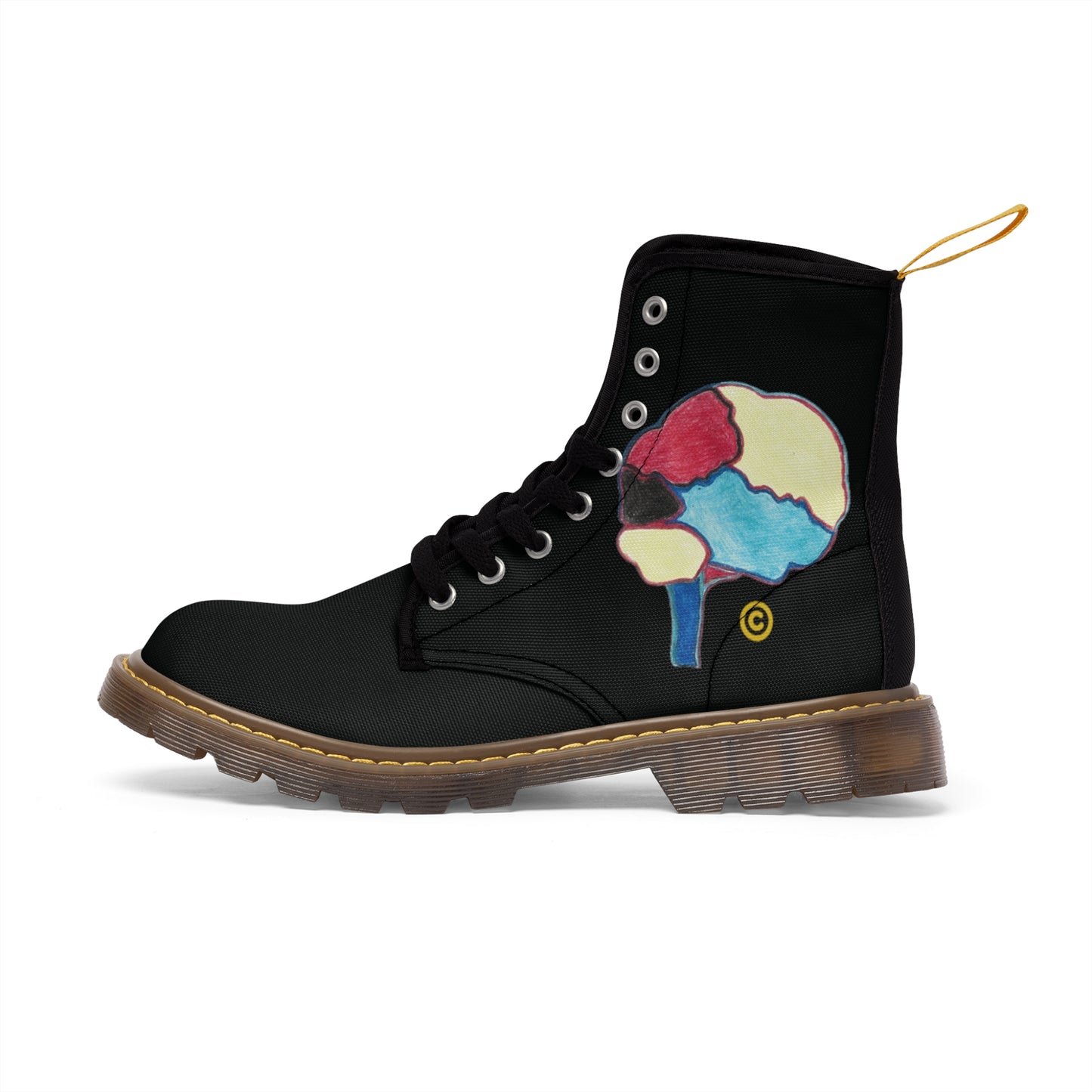 Men's Super Branding Brain Canvas Boots