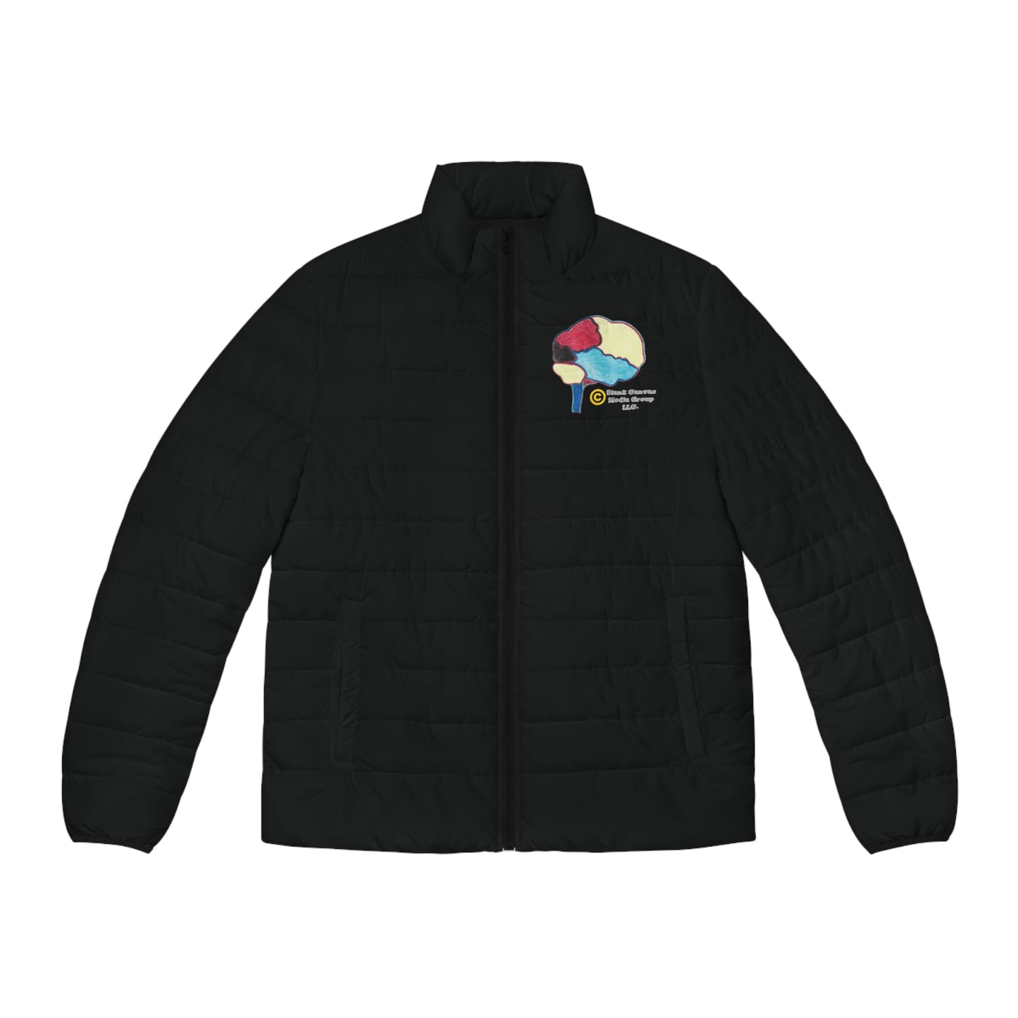 Blank Canvas Puffer Super Branding Brain (Unisex)
