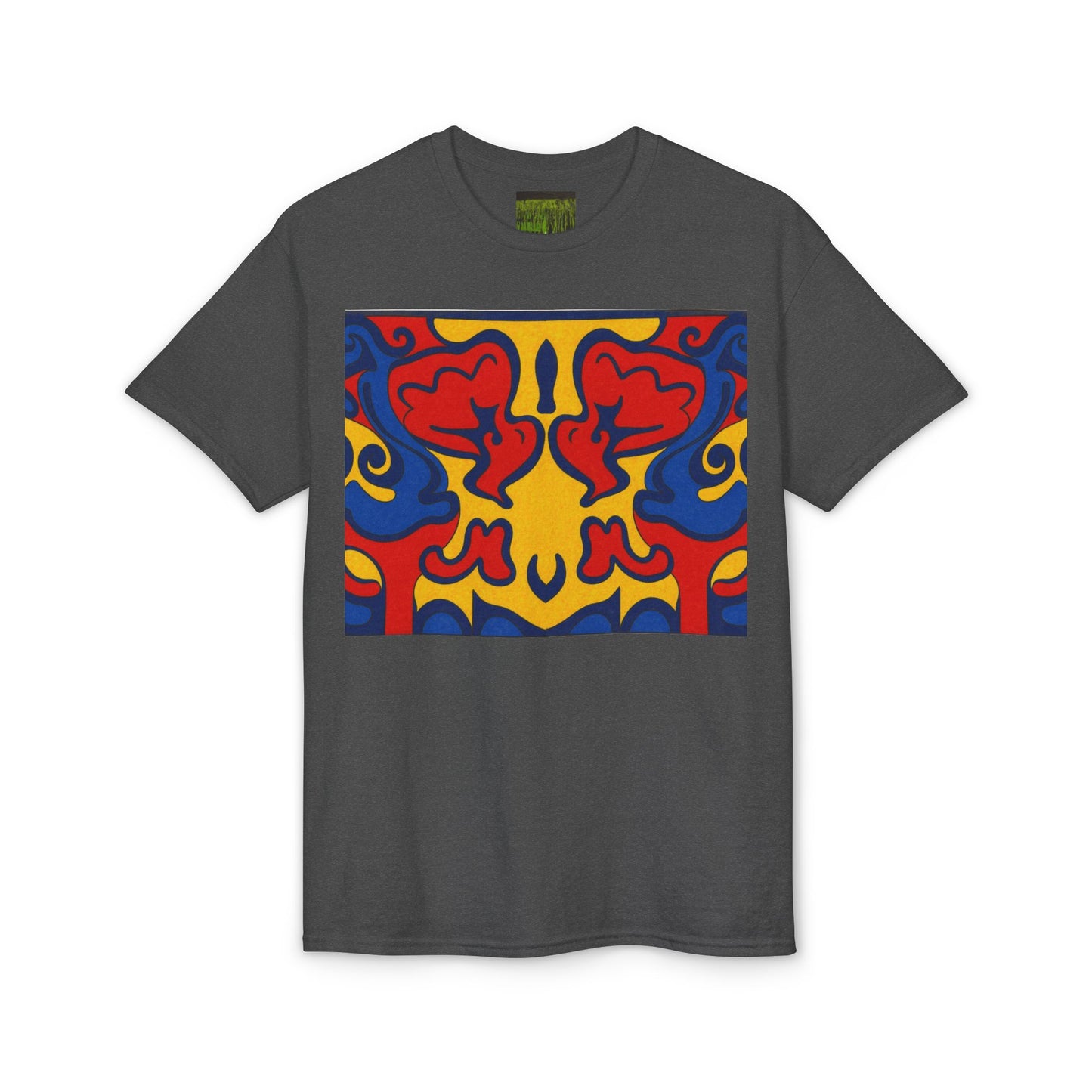 "Lighter Lines, Deeper Color." Pattern Rorschach Dragon T-Shirt
