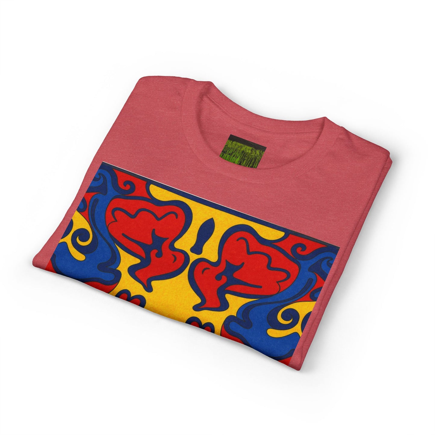 "Lighter Lines, Deeper Color." Pattern Rorschach Dragon T-Shirt